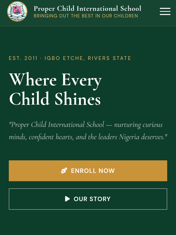 Proper Child International School